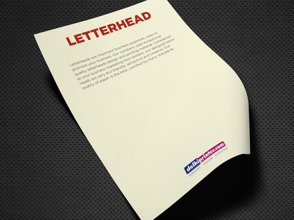 Exclusive letterhead at Delhi Printer