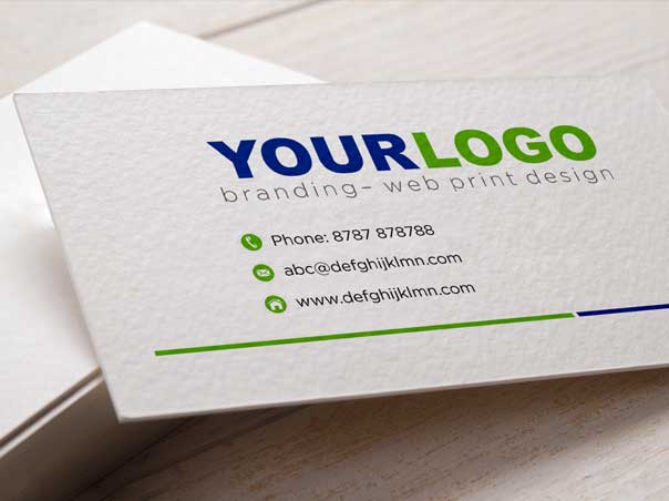 Matt finish business cards at Delhi Printer